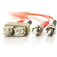 C2G 9m SC-ST 50/125 OM2 Duplex Multimode PVC Fiber Optic Cable (USA-Made) - Orange