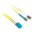 C2G-4m LC-ST 9/125 OS1 Duplex Singlemode Fiber Optic Cable (Plenum-Rated) - Yellow