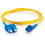 C2G-15m LC-SC 9/125 OS1 Duplex Singlemode Fiber Optic Cable (Plenum-Rated) - Yellow