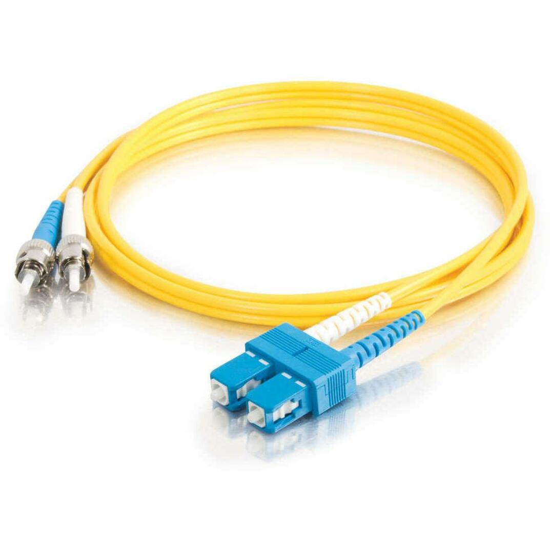 C2G-30m SC-ST 9/125 OS1 Duplex Singlemode PVC Fiber Optic Cable - Yellow