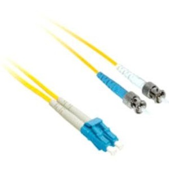 C2G-30m LC-ST 9/125 OS1 Duplex Singlemode Fiber Optic Cable (Plenum-Rated) - Yellow