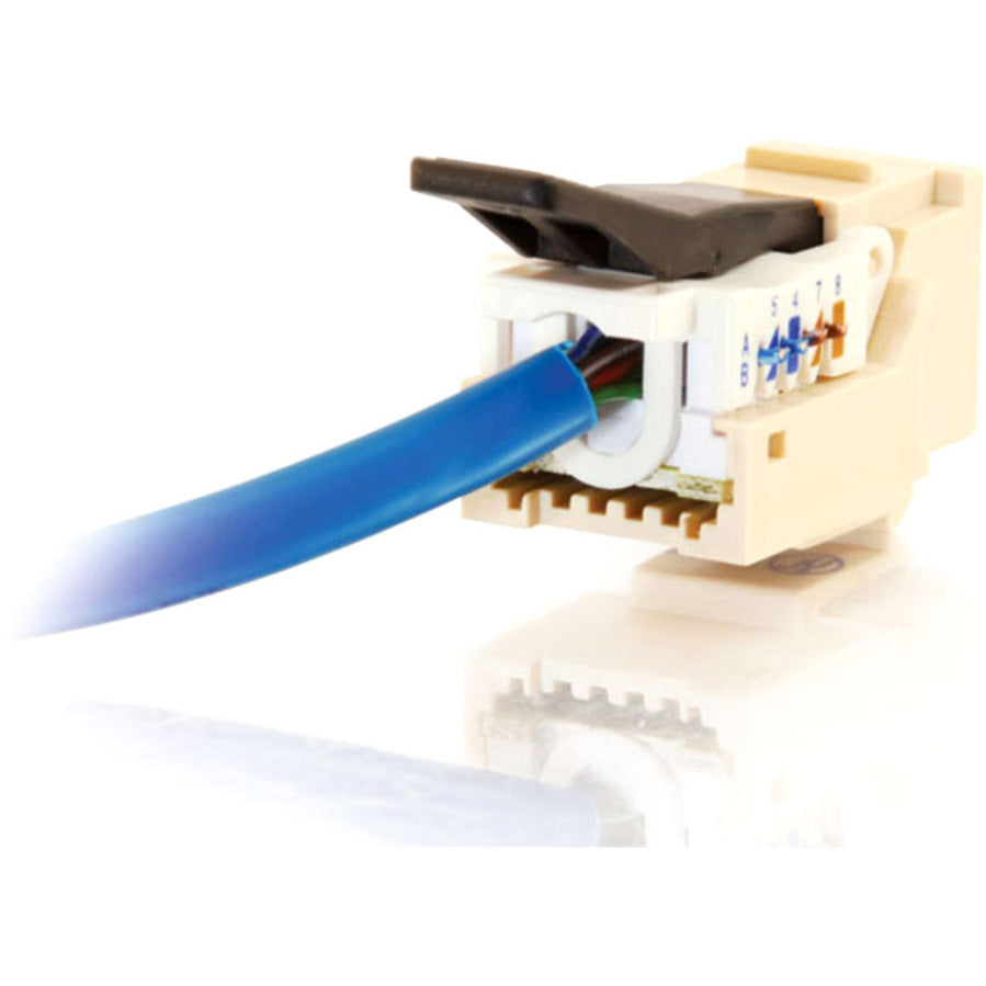 C2G Cat5E RJ45 UTP Toolless Keystone Jack - Ivory