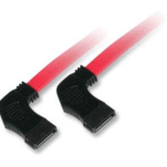 C2G 18in 7-pin 90&deg; Side to 90&deg; 1-Device Side Serial ATA Cable