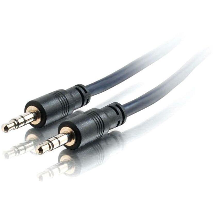 C2G 15ft Plenum-Rated 3.5mm Stereo Audio Cable with Low Profile Connectors