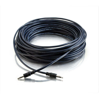 C2G 15ft Plenum-Rated 3.5mm Stereo Audio Cable with Low Profile Connectors