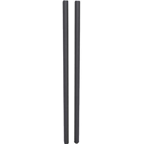 SET OF 84IN BLACK POLES        