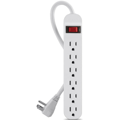 Belkin 6 Outlet Power Strip - 5 foot cord - White