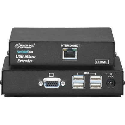 Black Box Micro KVM Extender - VGA USB Single-Access CATx