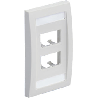 1PK FACEPLATE 4PORT SINGLE GANG