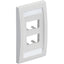 1PK FACEPLATE 4PORT SINGLE GANG