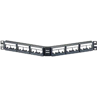 24PORT BLK MOD ANGLED PATCH    