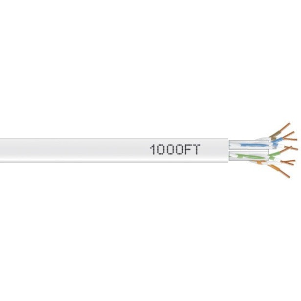 1000-FT WHITE CAT6 SOLID BULK C