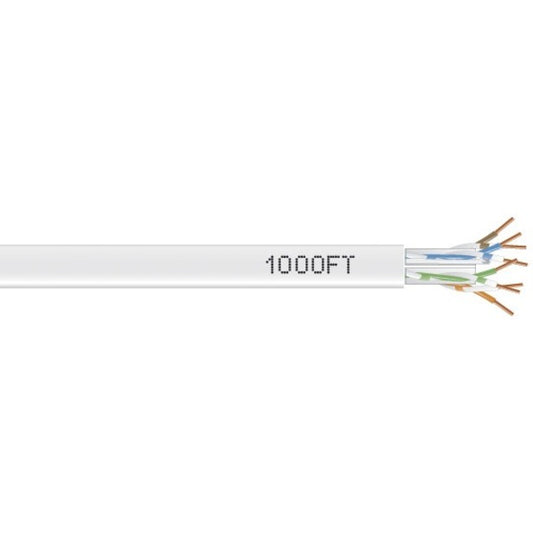 1000-FT WHITE CAT6 SOLID BULK C