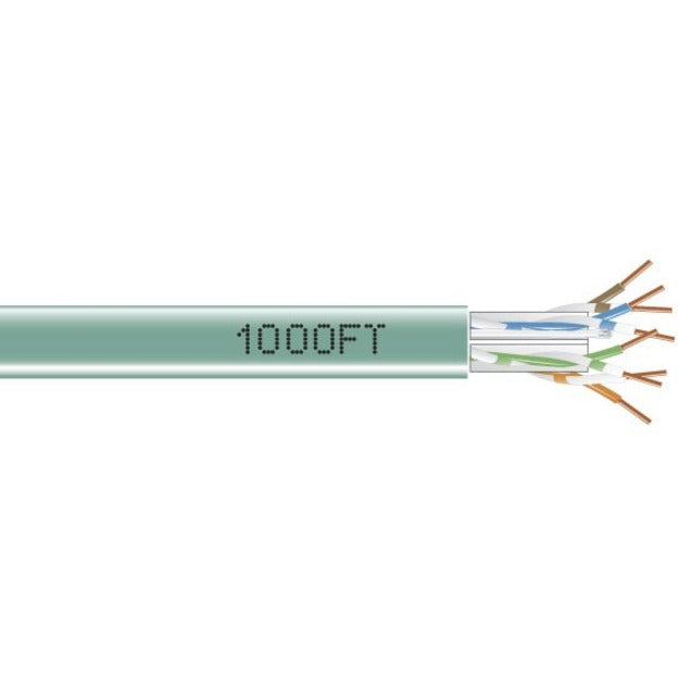 1000-FT GREEN CAT6 SOLID BULK C