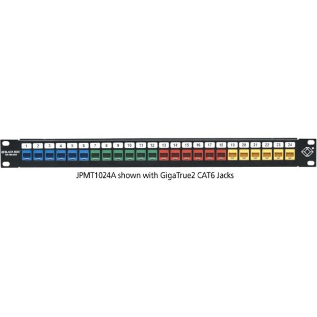 Black Box Multimedia Patch Panel - 1U 24-Port