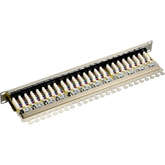 Black Box CAT6 Shielded Patch Panel - 1U 24-Port