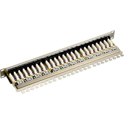 Black Box CAT6 Shielded Patch Panel - 1U 24-Port