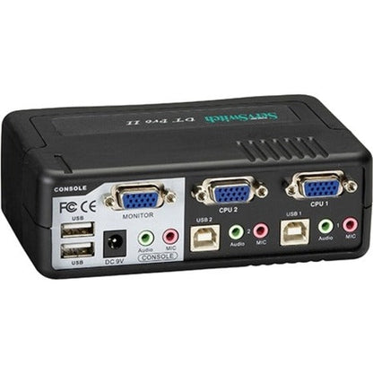 Black Box DT Pro II Desktop KVM Switch - VGA USB or PS/2 Audio 2-Port