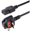 StarTech.com 6 ft Standard UK Computer Power Cord - Power cable - IEC 320 EN 60320 C13 (F) - BS 1363 (M)
