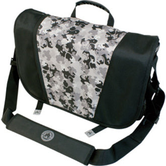 SUMO Carrying Case (Messenger) for 17.1" Notebook - Black Silver
