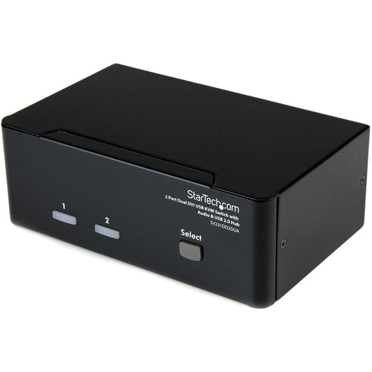 2 PORT DUAL MONITOR DVI KVM    