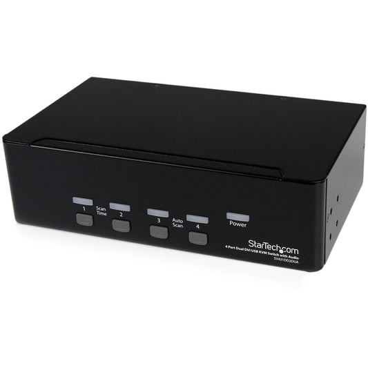 4 PORT DUAL MONITOR DVI KVM    