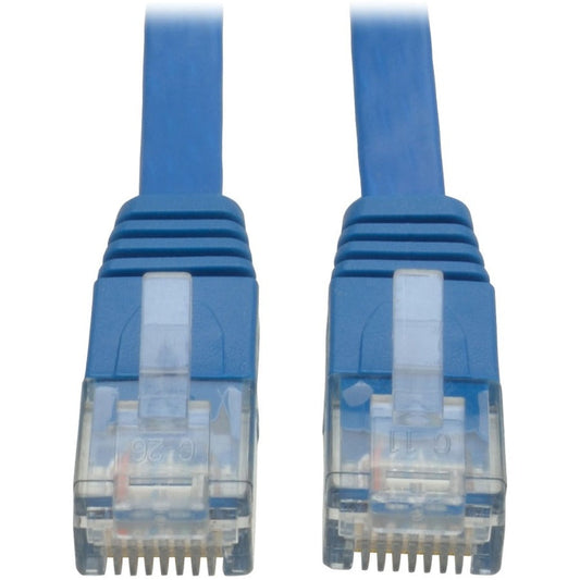 Tripp Lite Cat6 Gigabit Snagless Molded Flat (UTP) Ethernet Cable (RJ45 M/M) PoE Blue 25 ft. (7.62 m)