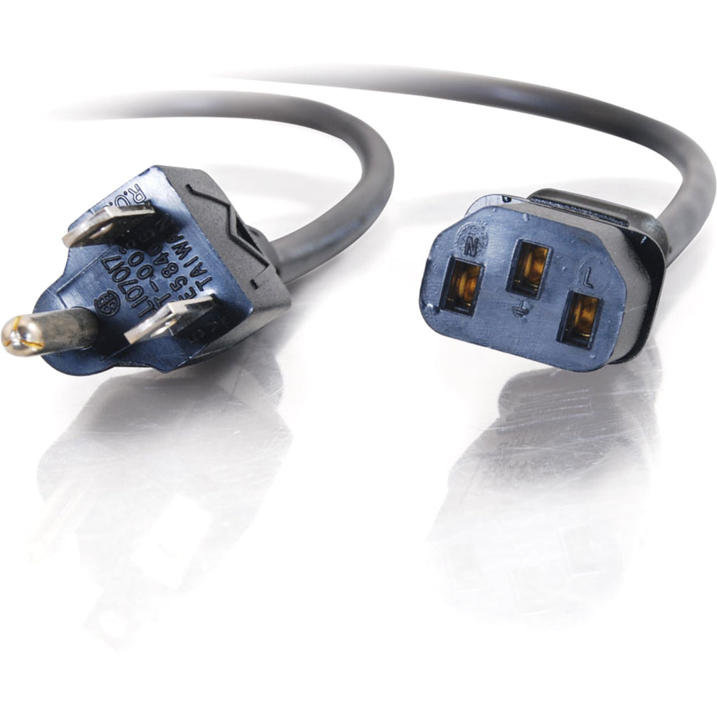 C2G 12ft Power Cord - 18 AWG - NEMA 5-15P to IEC320C13