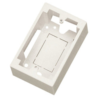 Ortronics Surface Mount Outlet Box (single gang) 2" Deep Fog White