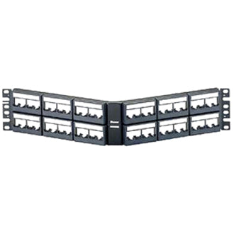 48PORT BLK MOD ANGLED PATCH    
