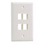 NETKEY 4PORT WHT SINGLE GANG   