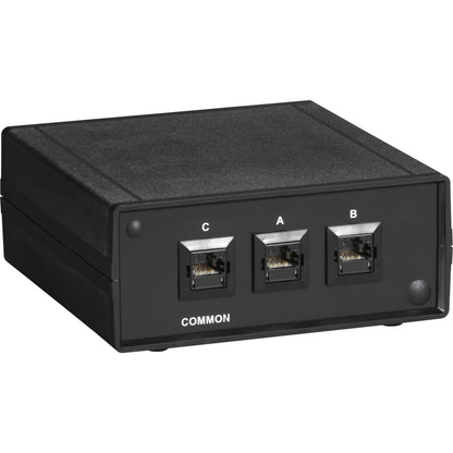 Back Box Rj45 Black Box RJ45 2-to-1 CAT6 Ethernet 10G Manual Desktop Switch – Tekmentum