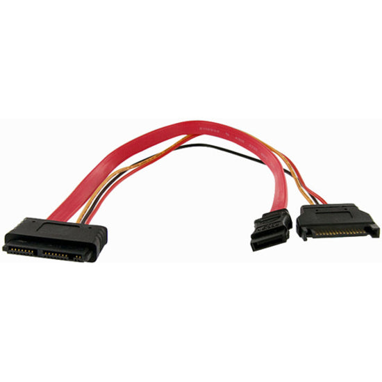 StarTech.com 12in Micro SATA to SATA with SATA Power Adapter Cable