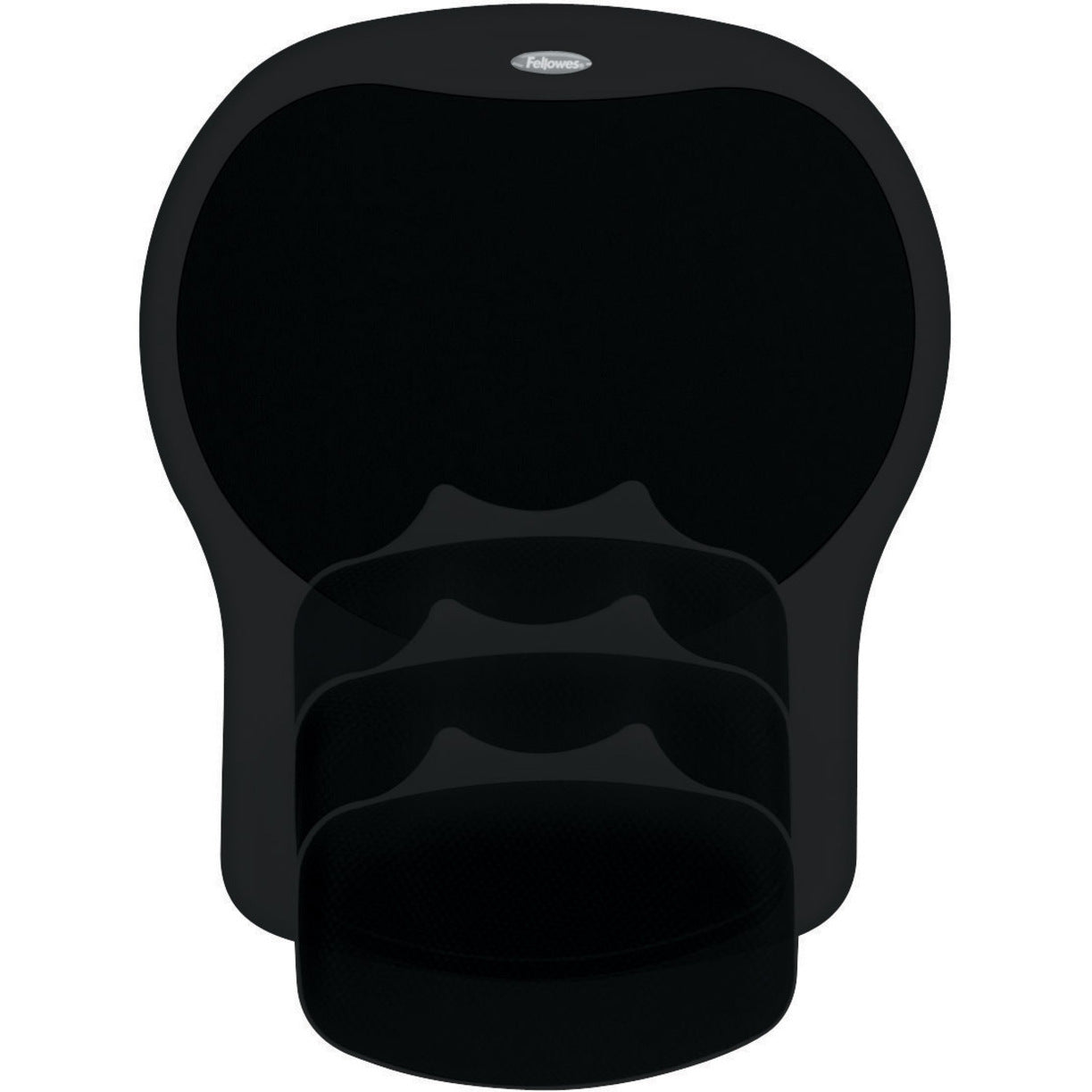 Fellowes Easy Glide Gel Wrist Rest and Mouse Pad - Black