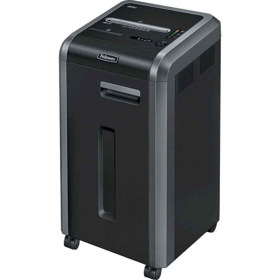 Fellowes&reg; 225Ci Paper Shredder | 100% Jam Proof 22-Sheet Cross-Cut Security Commercial Grade | 3825001 Model Black