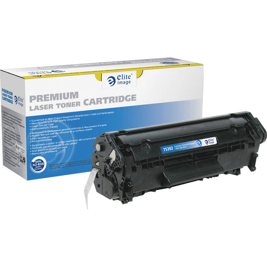 Elite Image Remanufactured MICR Laser Toner Cartridge - Alternative for HP 12A (Q2612A) - Black - 1 Each