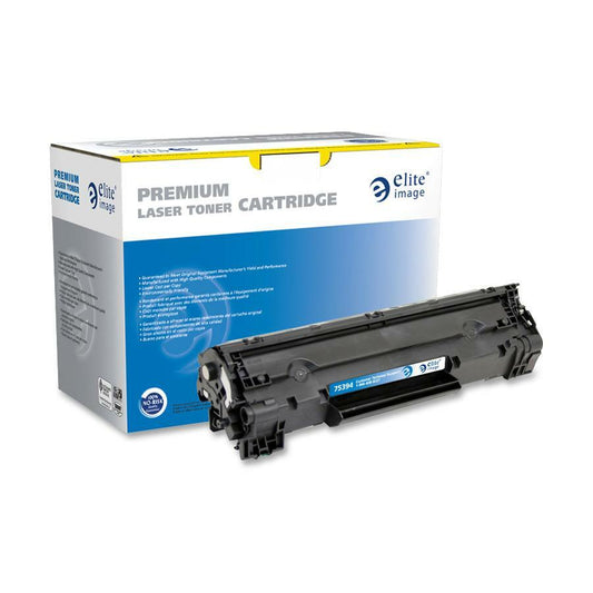 Elite Image Remanufactured Laser Toner Cartridge - Alternative for HP 35A (CB435A) - Black - 1 Each