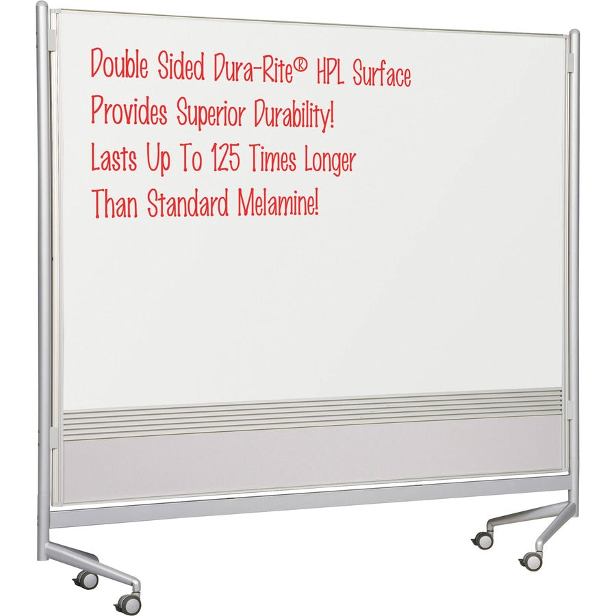 MooreCo Mobile Dry-erase Double-sided Partition