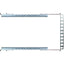 Rack Solutions 1U 2Post Universal Rail with Wirebar