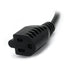 StarTech.com 1ft (0.3m) Power Extension Cord IEC C14 to NEMA 5-15R 10A 125V 18AWG Black Outlet Extension Cable for Power Supplies