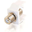 C2G Snap-In F-Type F/F Keystone Insert Module - White