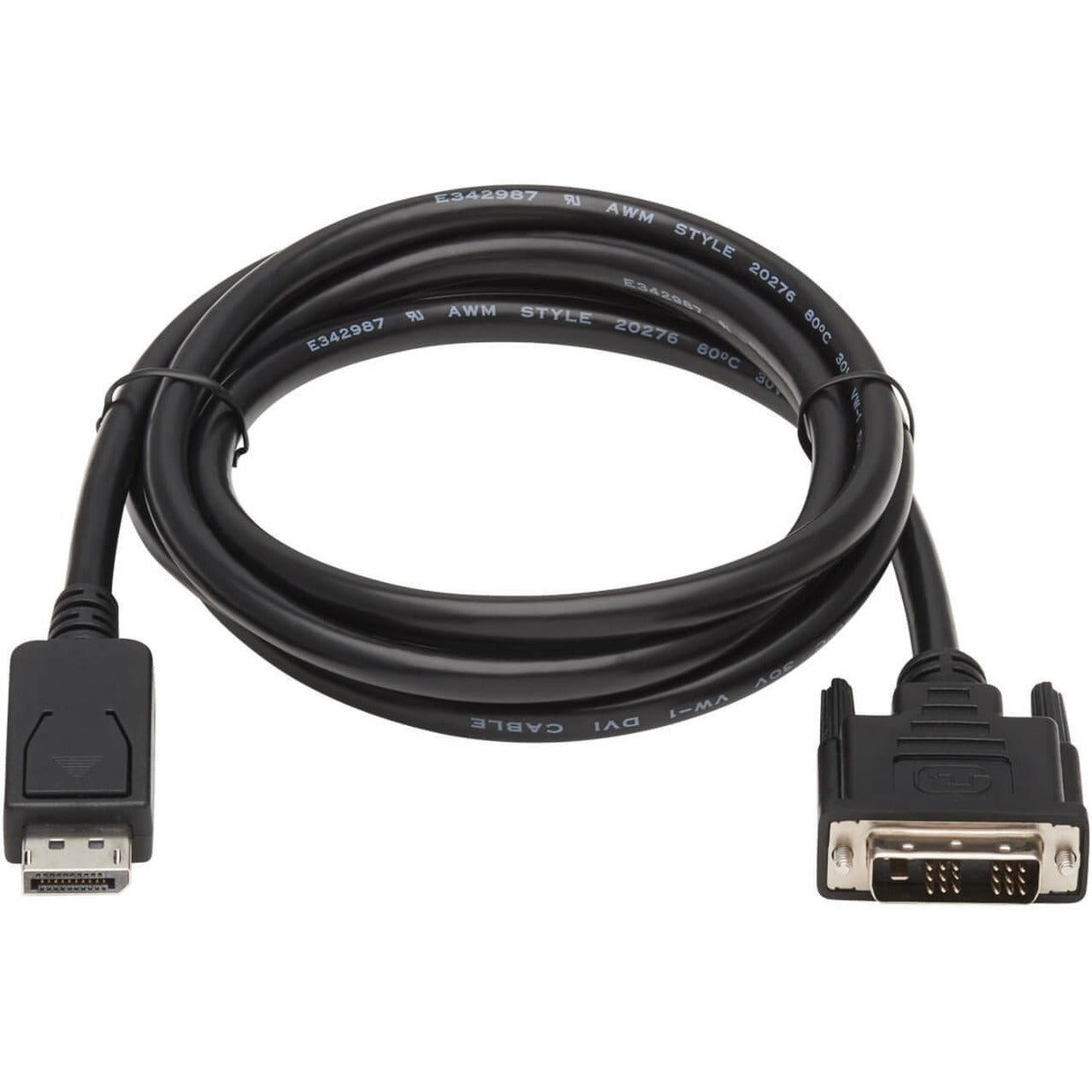 Tripp Lite DisplayPort to DVI Adapter Cable (DP with Latches to DVI-D Single Link M/M) 10 ft. (3.1 m)