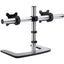 Atdec dual/single monitor desk mount - Freestanding base - Loads up to 26.5lb flat or 20lb curved - VESA 75x75 100x100
