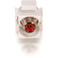 C2G Snap-In Red RCA F/F Keystone Insert Module - White