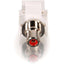 C2G Snap-In Red RCA F/F Keystone Insert Module - White