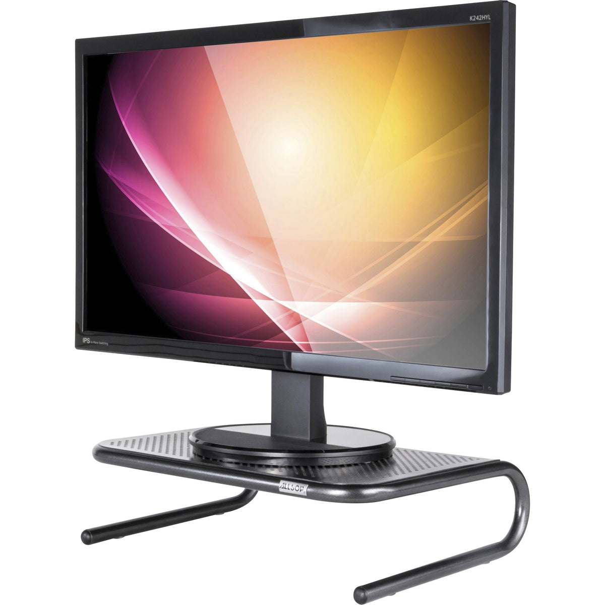 Allsop Metal Art Jr. Monitor Stand 14-Inch Wide Platform - Pearl Black (30165)
