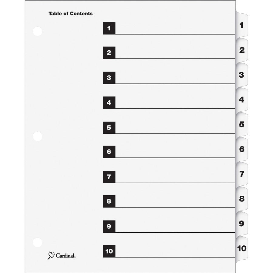 Cardinal OneStep Numbered Index System