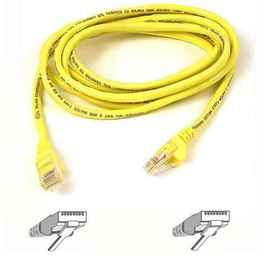 3FT CAT5E YELLOW PATCH CORD    