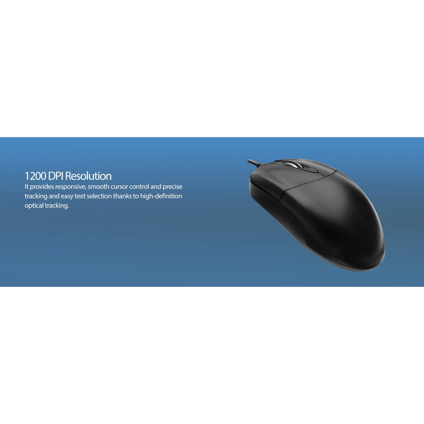 Adesso 3 Button Desktop Optical Scroll Mouse (USB)