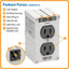 Tripp Lite Isobar 2-Outlet Surge Protector Direct Plug-In 1410 Joules Diagnostic LEDs Metal Housing